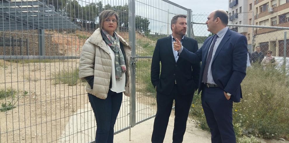 Soro visita en Alcañiz las viviendas que se rehabilitarán para alquiler social