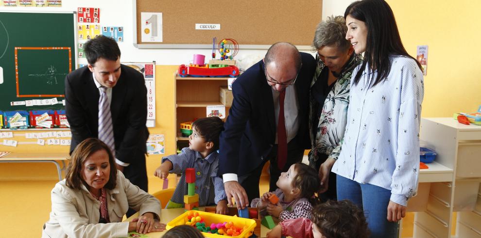 Lambán destaca la importancia de las nuevas infraestructuras educativas de la zona sur de Zaragoza