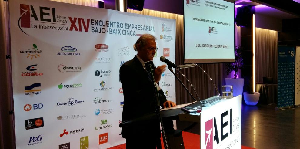 Gastón renueva sus compromisos con el tejido empresarial del Bajo Cinca