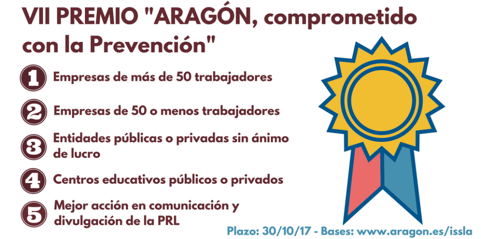 Últimos días para optar al VII Premio “Aragón, comprometido con la prevención”