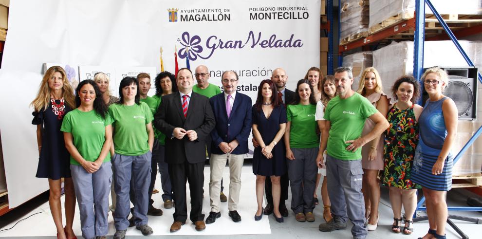 El Presidente de Aragón inaugura las nuevas instalaciones de la empresa Gran Velada de Magallón