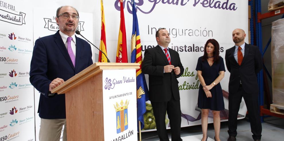 El Presidente de Aragón inaugura las nuevas instalaciones de la empresa Gran Velada de Magallón