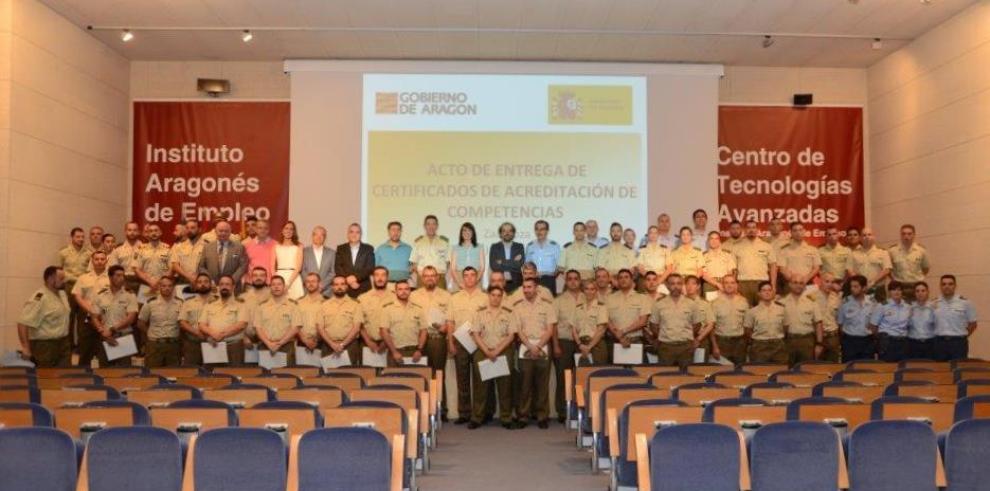 INAEM acredita las competencias de 74 miembros de las Fuerzas Armadas para mejorar su empleabilidad