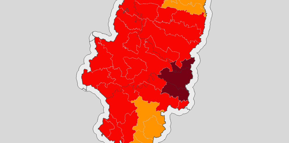 Continúa el alto riesgo de incendios en la práctica totalidad de Aragón