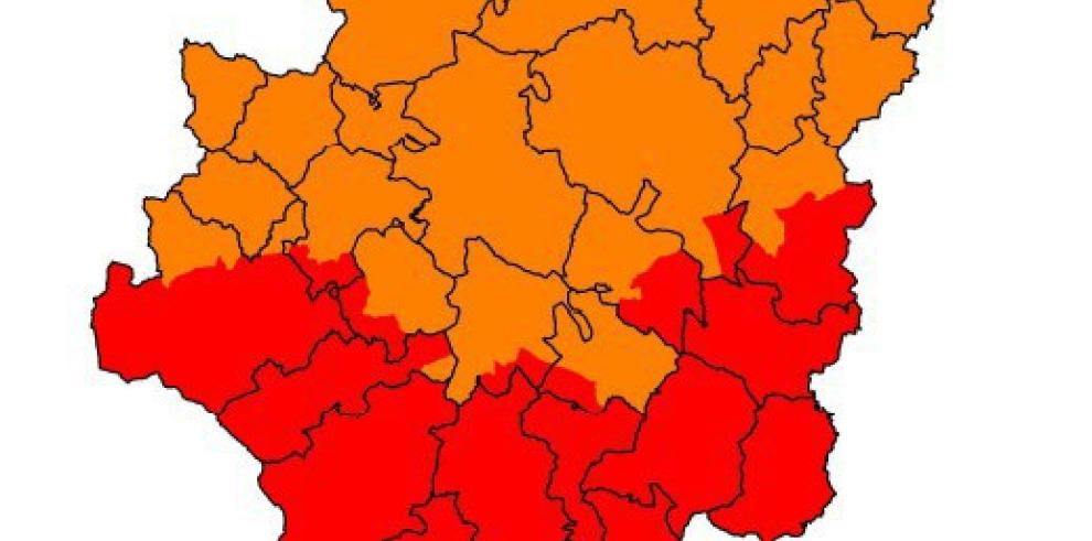 Prelaerta roja por riesgo de incendios forestales en amplias zonas del sur de la Comunidad y en Pirineo