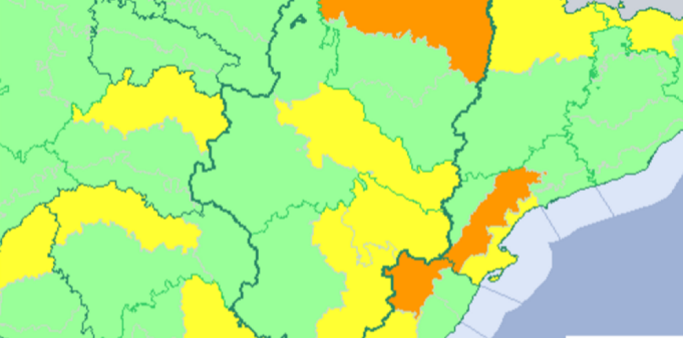 Aviso amarillo por viento en las tres provincias y naranja por nieve en el Pirineo