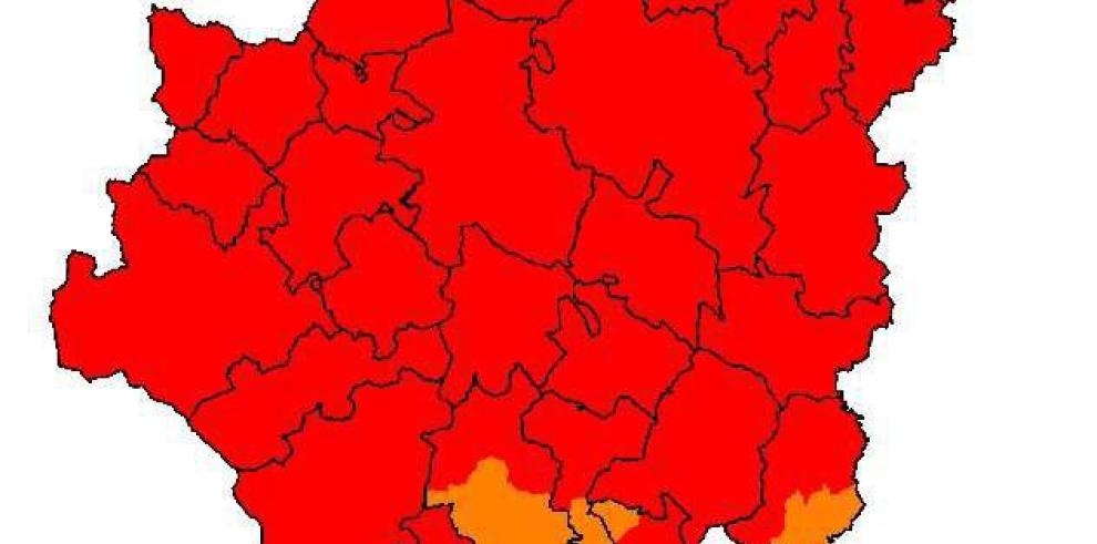 Prealerta roja por riesgo de incendios en gran parte de la Comunidad aragonesa