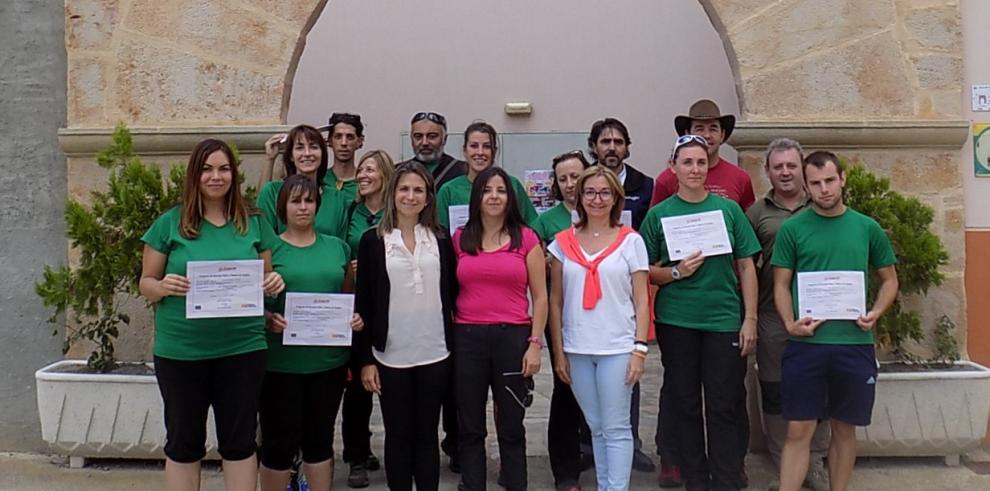 Más de 30 personas mejoran su formación gracias a cuatro talleres de empleo en la provincia de Teruel