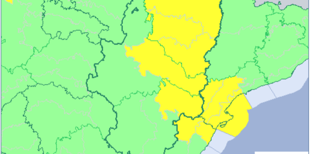 Aviso amarillo por nevadas en el Pirineo y por viento en varias zonas de Aragón