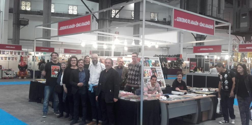 Aragón respalda por primera vez a los creadores con un stand propio en el Salón del Cómic de Barcelona 