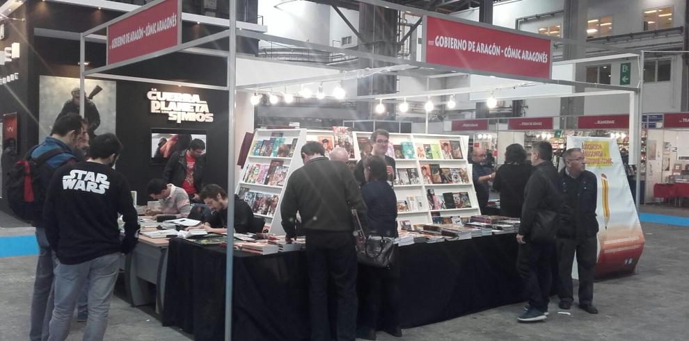 Aragón respalda por primera vez a los creadores con un stand propio en el Salón del Cómic de Barcelona 