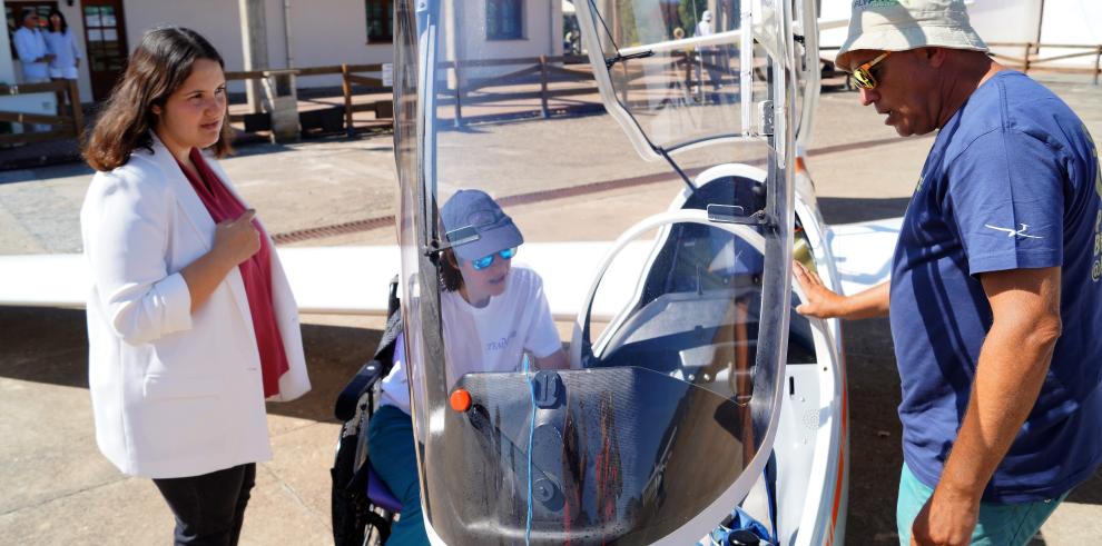 El Aeródromo de Santa Cilia ‘rompe barreras’ con una nueva jornada de vuelo adaptado