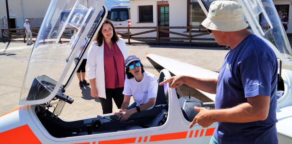 El Aeródromo de Santa Cilia ‘rompe barreras’ con una nueva jornada de vuelo adaptado