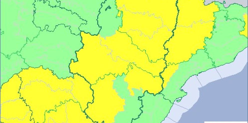 Aviso amarillo por temperaturas máximas en gran parte de la Comunidad