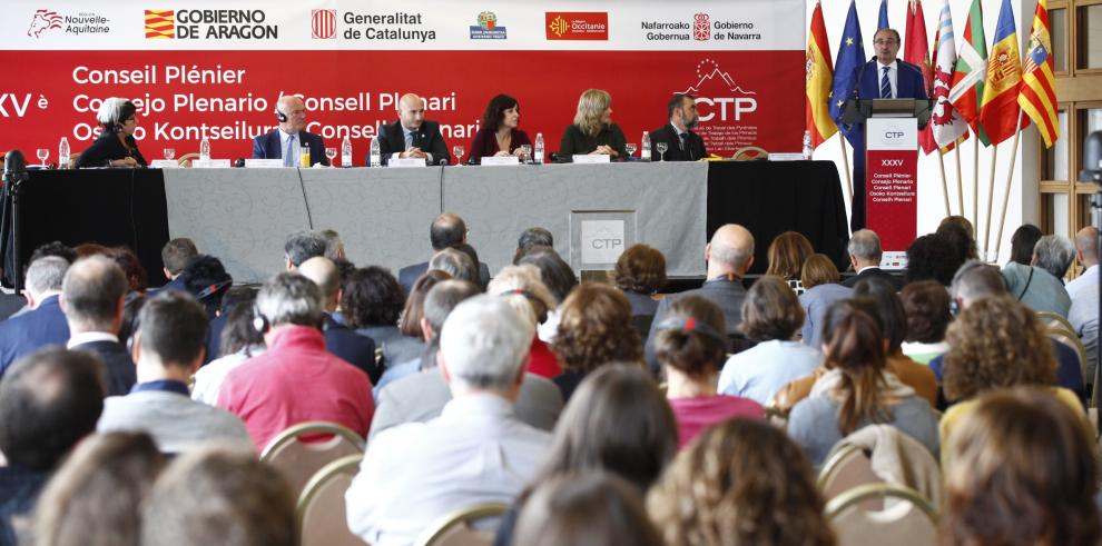 Aragón presidirá desde hoy la Comunidad de Trabajo de los Pirineos hasta 2019 con el reto de comenzar la etapa de mayores decisiones políticas