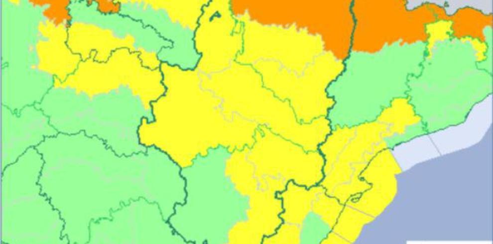 Ampliación de aviso amarillo por vientos y temperaturas mínimas a gran parte de Aragón