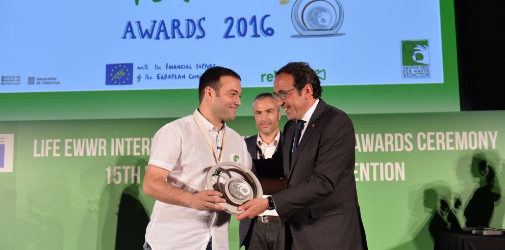 El Ayuntamiento de Utebo, ganador en la categoría de Administración en los Premios Europeos de la Prevención de Residuos, EWWR Awards 2016