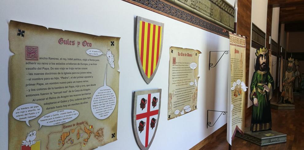 Una exposición recorre los orígenes de Aragón en San Juan de la Peña