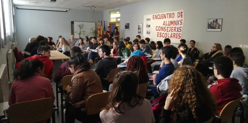 Unos 70 estudiantes aragoneses participan este fin de semana en el I Encuentro de representantes del alumnado