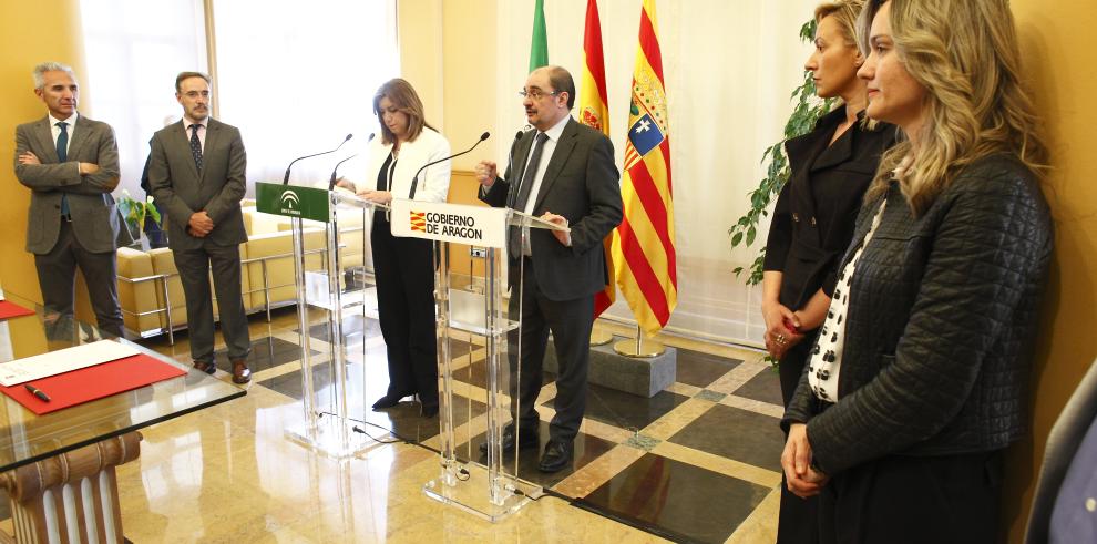 Los presidentes de Aragón y Andalucía exigirán al Estado inversión en los corredores ferroviarios