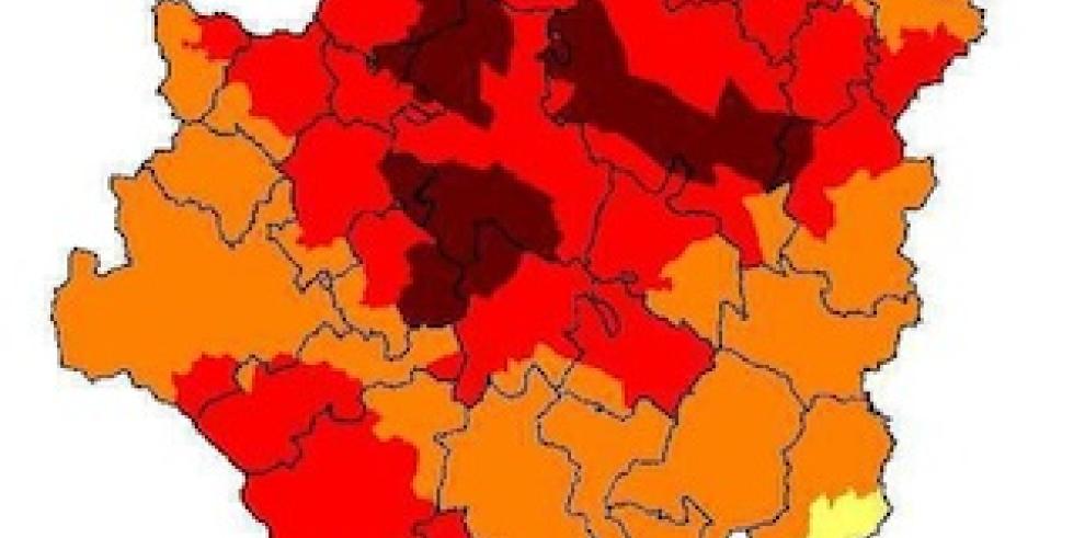 Prealerta roja + en tres zonas de Aragón