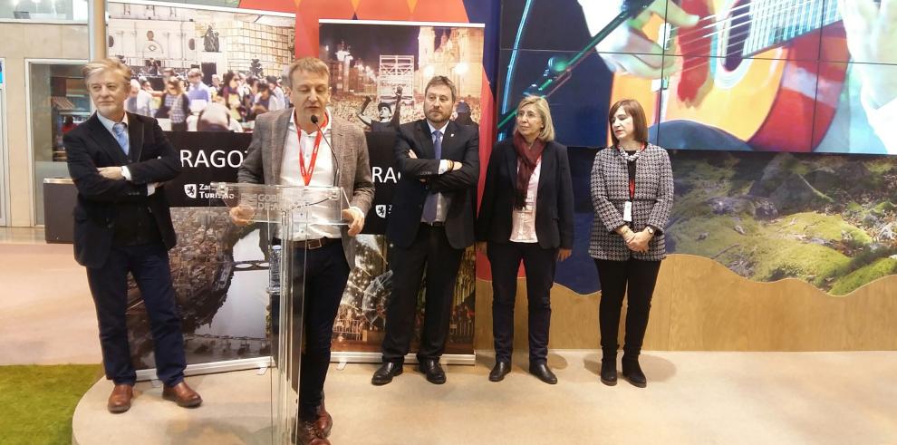 Zaragoza, el vino y el geoturismo, protagonistas de la mañana en Fitur