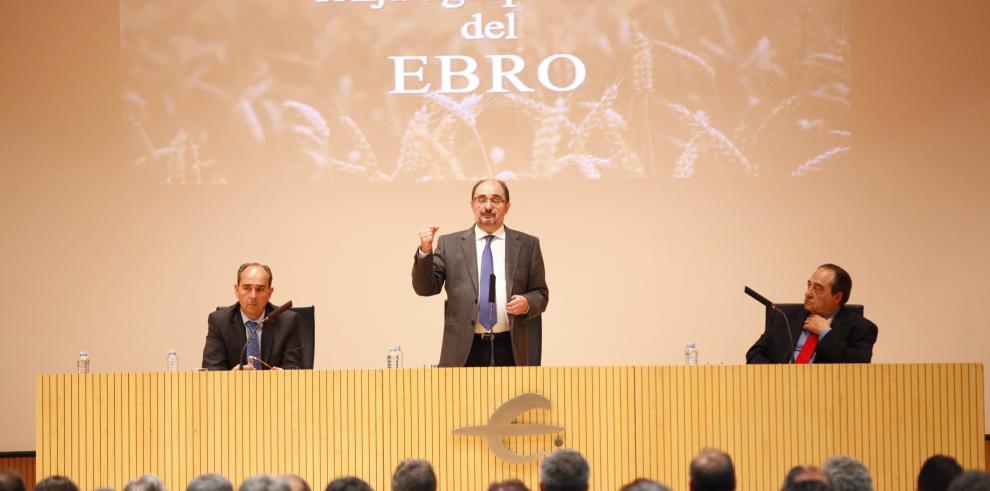 El Presidente de Aragón anuncia creación de Lonja del Valle del Ebro junto a Navarra y Rioja