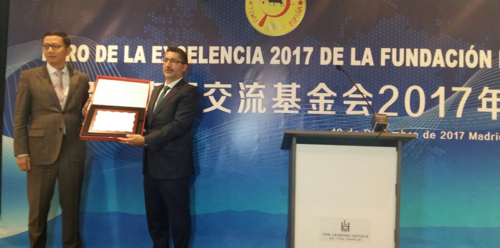 Arex recibe el premio Colaborador Excelente 2017 de la Fundación china para el intercambio entre Yiwu y España