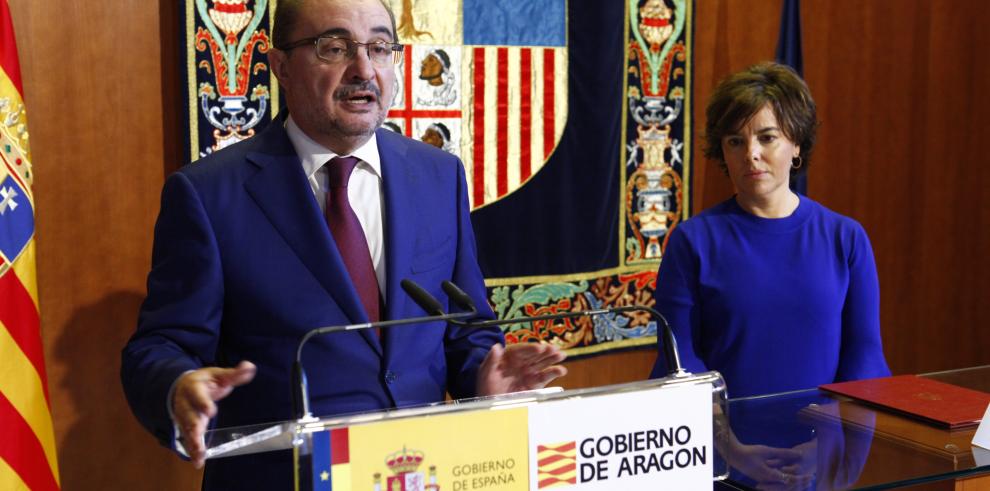 Los Gobiernos de España y Aragón aportarán 60 millones al Fondo de Inversiones de Teruel y comprometen 240 millones hasta 2020