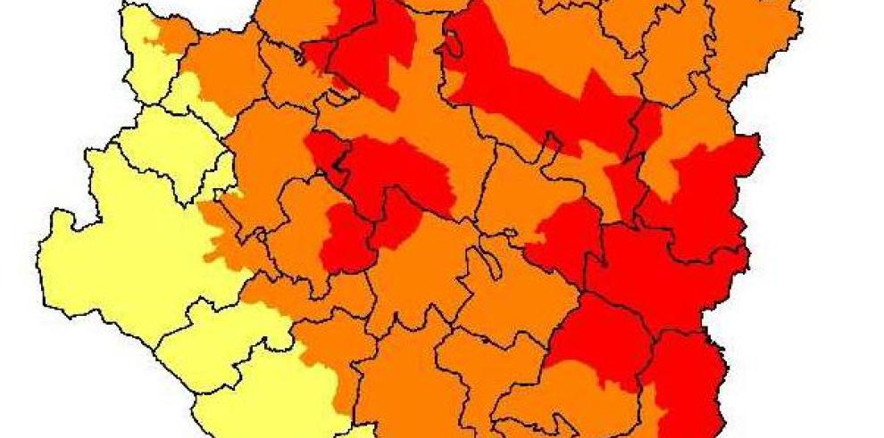 Prealerta roja por riesgo de incendios en varios puntos de las tres provincias 