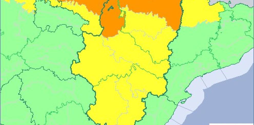 ACTUALIZACIÓN: ampliación aviso amarillo y naranja por lluvias y tormentas