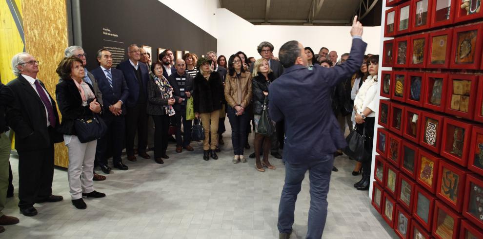 El IAACC Pablo Serrano exhibe el maridaje entre el vino y el arte con motivo del 25 aniversario de la creación de la bodega Enate