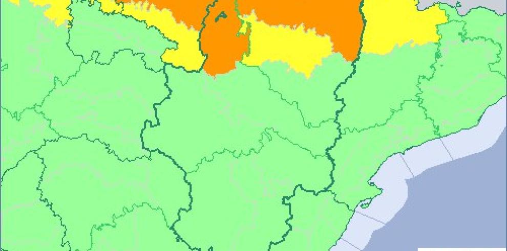 Aviso NARANJA por lluvias y tormentas