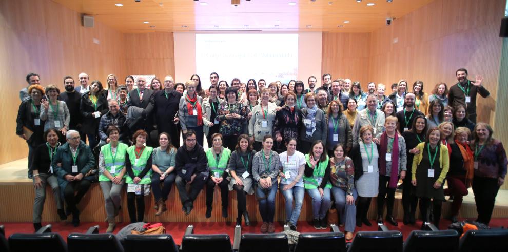 El I Congreso Aragonés de Voluntariado cierra sus puertas con un reconocimiento al papel de los voluntarios como motor impulsor de las entidades sociales 