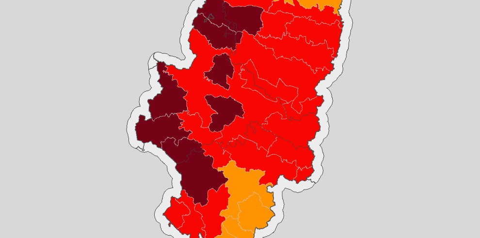 Alto riesgo de incendio forestal