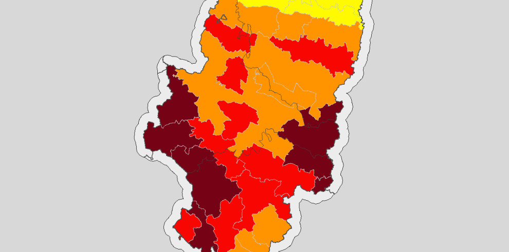 Aragón continúa con riesgo muy alto de incendio en varias zonas