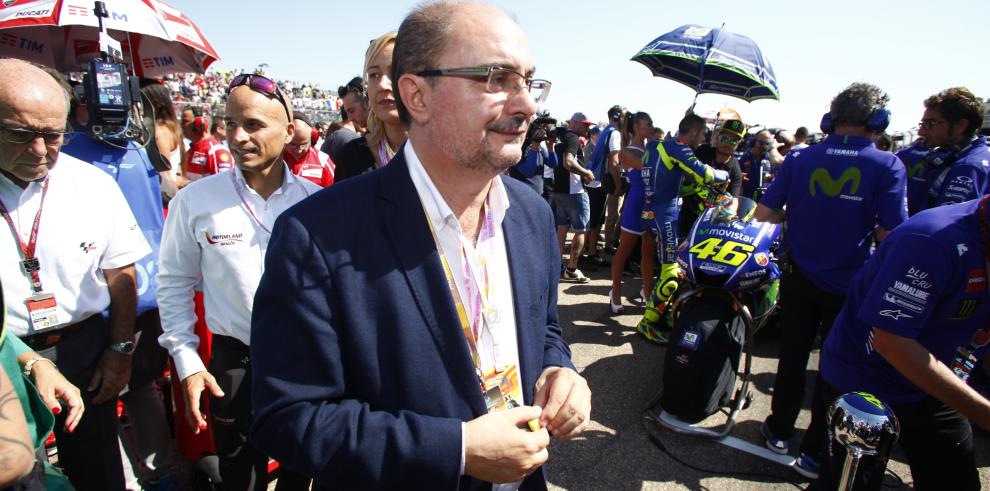 Lambán: “El beneficio de la MotoGP para la promoción de Aragón es impagable” 