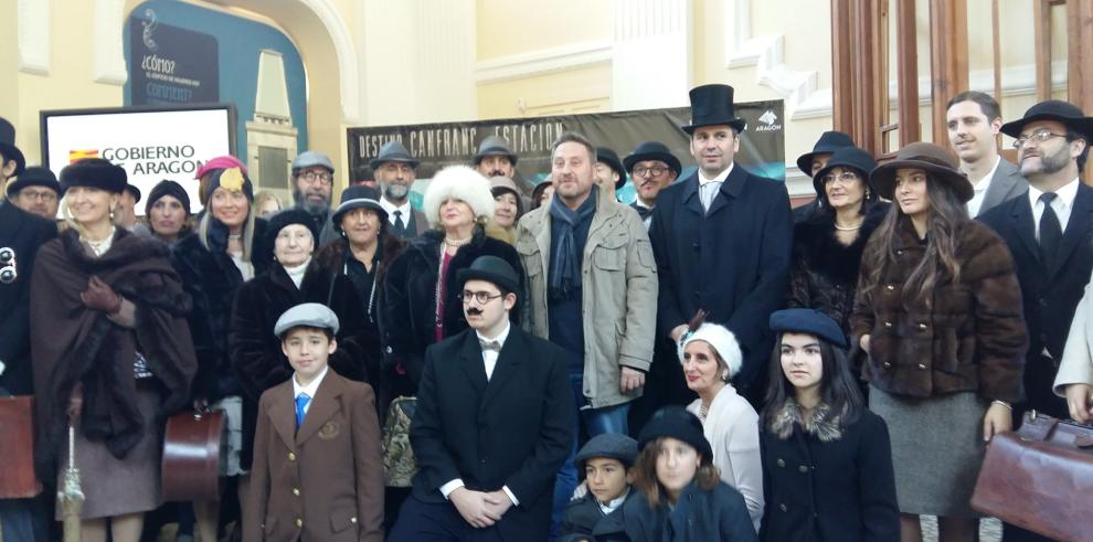 La Estación de Canfranc se promociona  de la mano de la película Asesinato en el Orient Express