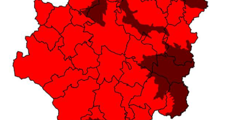 Elevado riesgo de incendios forestales en Aragón
