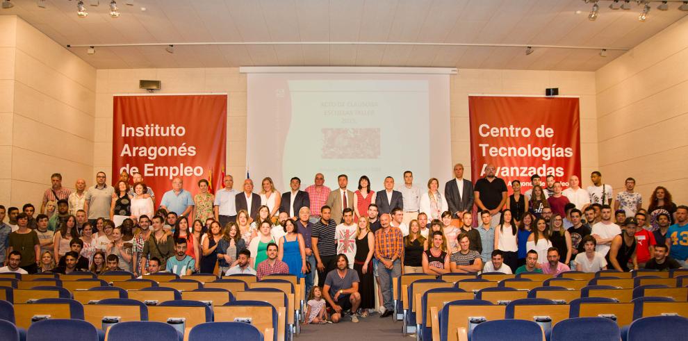 Más de 130 alumnos mejoran su empleabilidad en las “Escuelas Taller Garantía Juvenil 2015” desarrolladas en Zaragoza