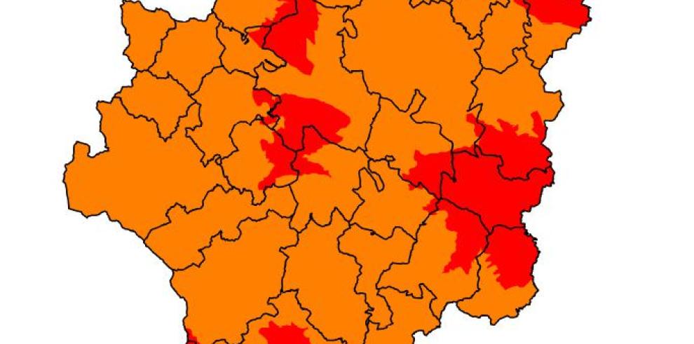 Prealerta roja por riesgo de incendios en varias zonas de Aragón