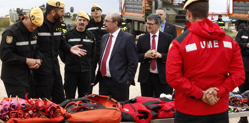 Gobierno de Aragón y la UME intercambiarán información en situaciones de alerta a través de la Red Nacional de Emergencias