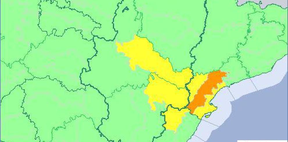 Aviso amarillo por viento en Ribera del Ebro y Bajo Aragón 