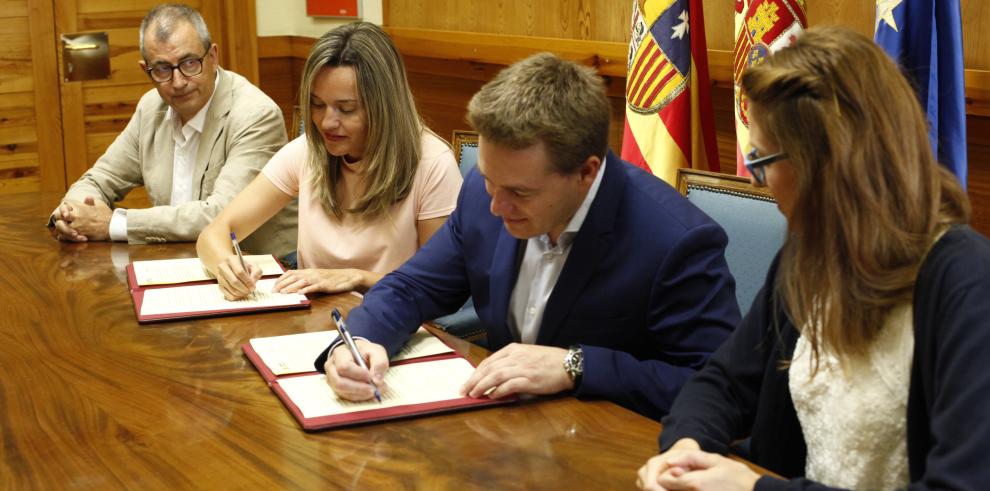 Convenio con el Colegio de Ingenieros de Telecomunicaciones de Aragón para promover las tecnologías de la información y las comunicaciones