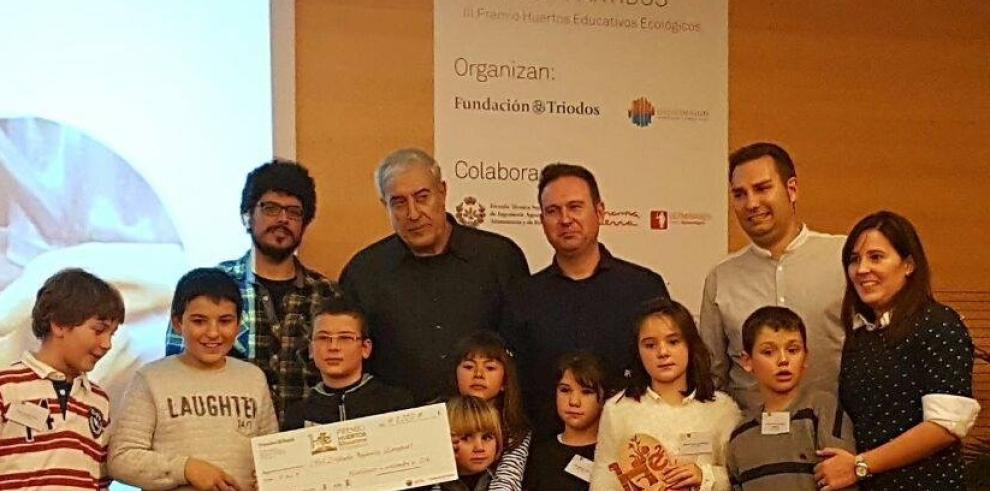 La escuela de La Almolda gana el Premio Nacional de Huertos Educativos Ecológicos