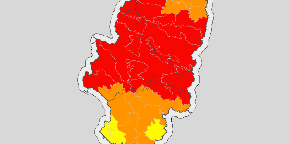 Incendios: Vuelve la prealerta roja al mapa de Aragón