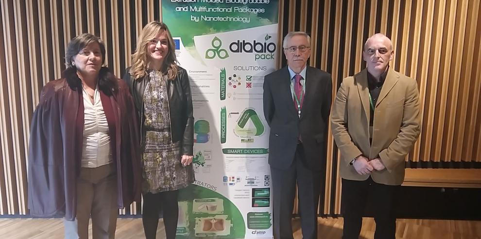 Pilar Alegría destaca la eficiencia y la colaboración como claves en el proyecto DIBBIOPACK