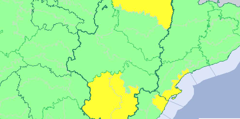 Ampliado el aviso amarillo por nevadas a la Ribera del Ebro y centro de Huesca