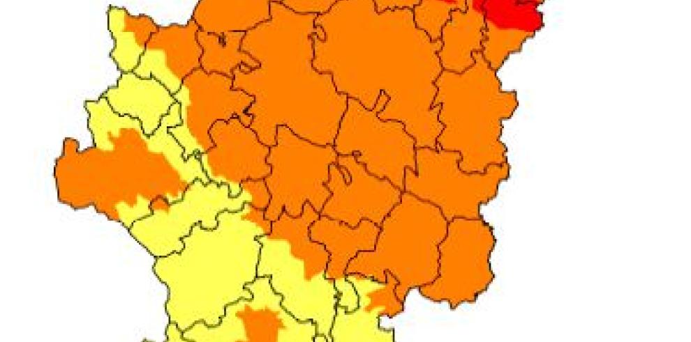 Prealerta roja por riesgo de incendios forestales en el Somontano Oriental