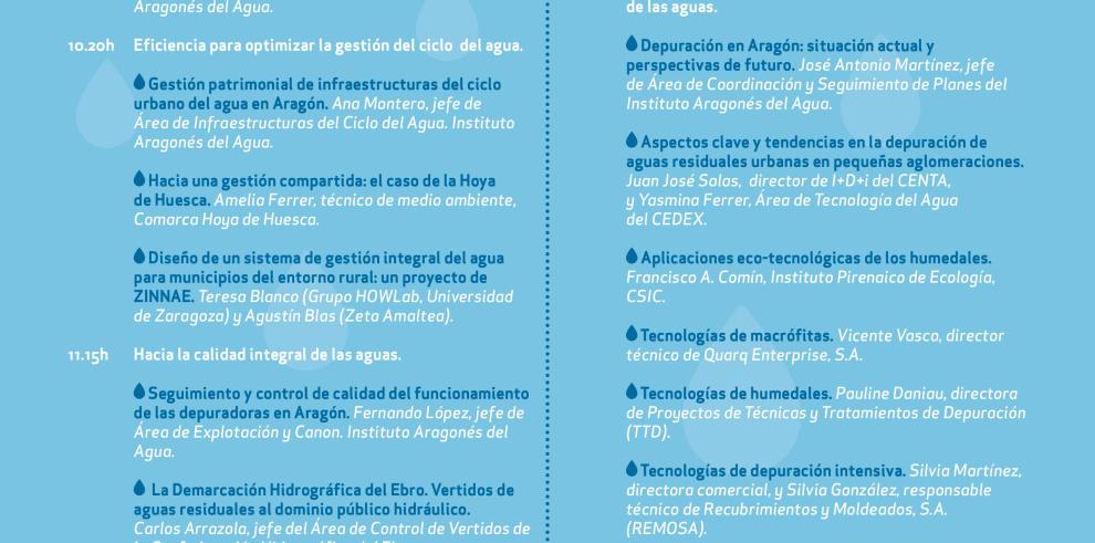 El Gobierno de Aragón analizará en SMAGUA el reto de la gestión del agua en pequeños núcleos